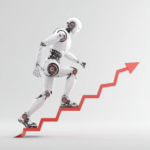 Robot wchodzi po schodach ukazując progres